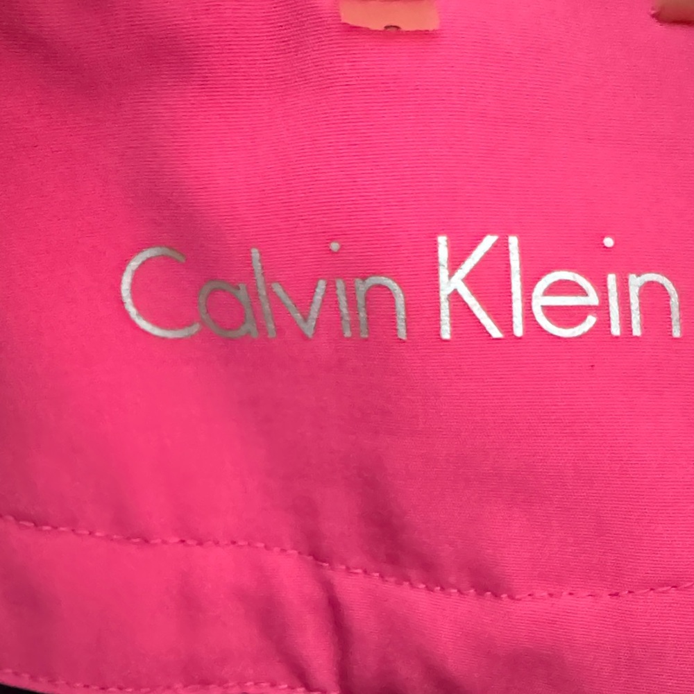 Calvin Klein Fuchsia Trench Coat for Women - Picture 2 of 8